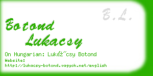 botond lukacsy business card